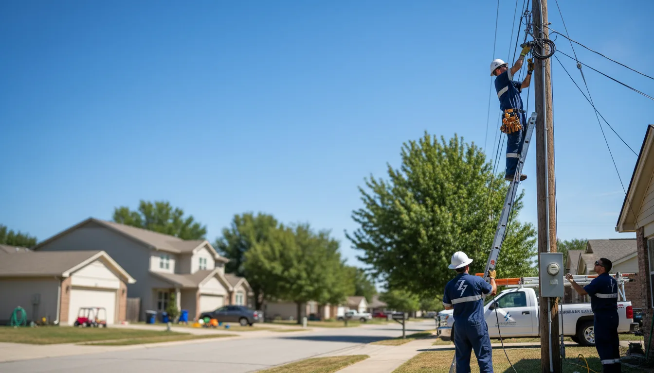 Residential electrician providing installation services in Eldridge, IA